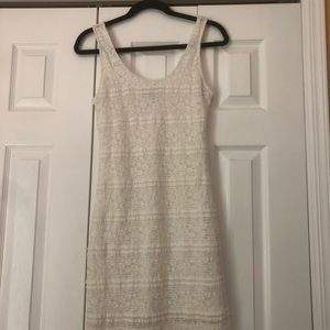 White dress body con dress